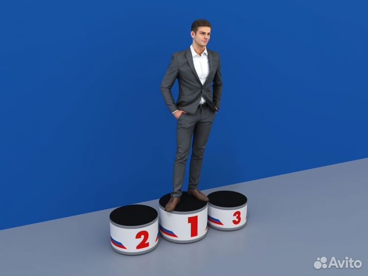 Пьедестал награждения Матрешка 512х512мм (круглый)