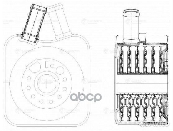 Кулер масл.VW golf IV (97) /skoda octavia (04)