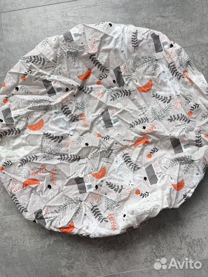 Простынь на резинке в детскую кроватку