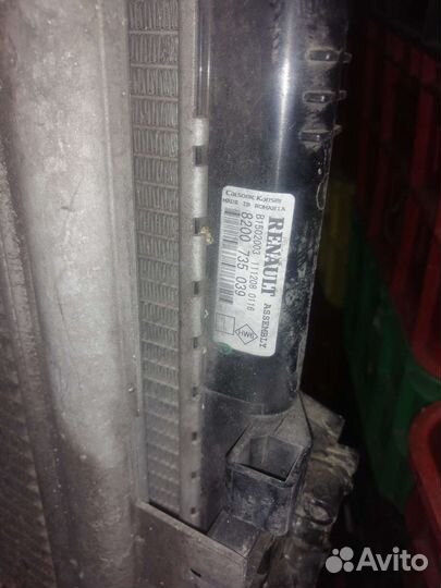 Рено логан сандеро кассета радиаторов 102 т км