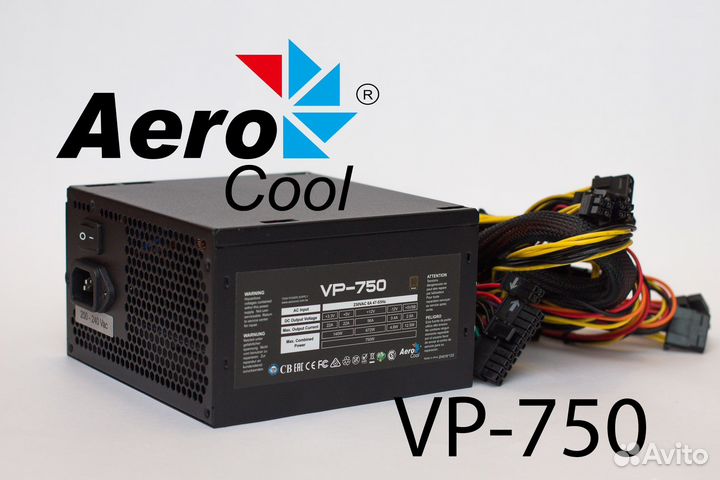 Блок питания aerocool VP-750