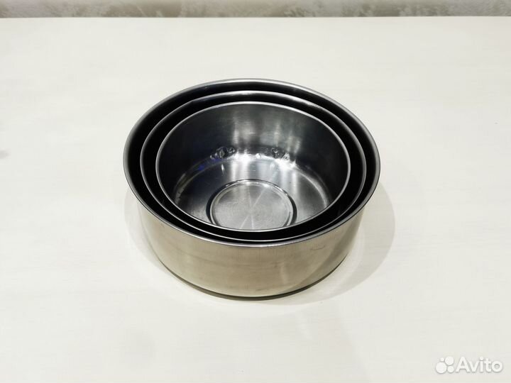 Миски алюминиевые d14/16/18см - 3шт
