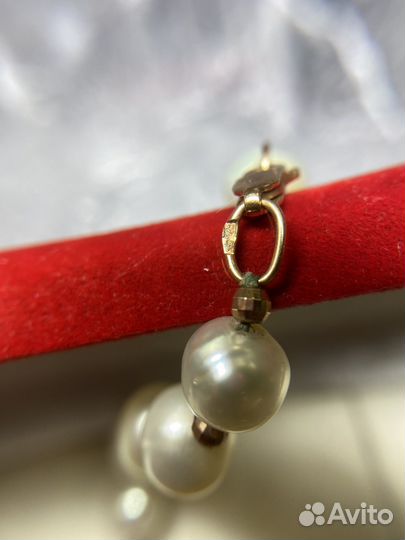 Колье из жемчуга с золотом