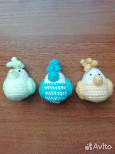 Цыплята вязаные крючком
