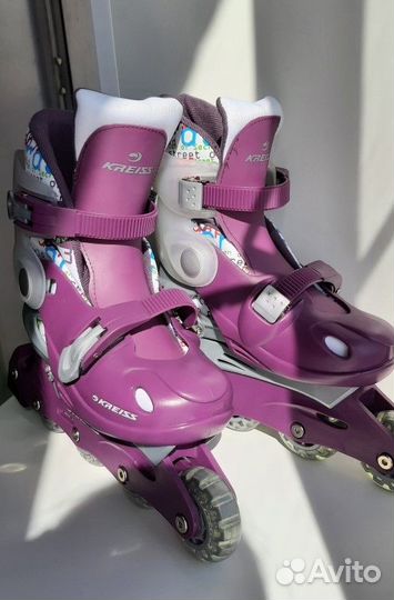 Роликовые коньки подростковые раздвижные Kreiss