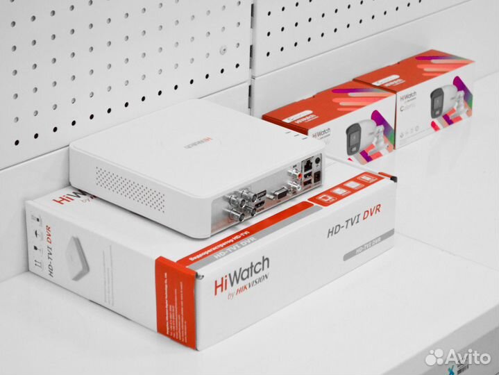 Видеонаблюдение наружное HiWatch 2Mpx ColorVu