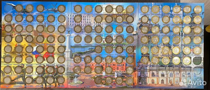 Коллекция монет биметалл 10р