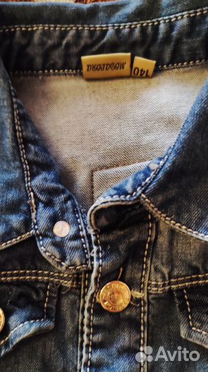 Джинсовый комбинезон для девочки 134 140