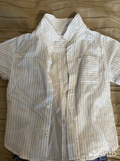 Рубашка и джинсы 86