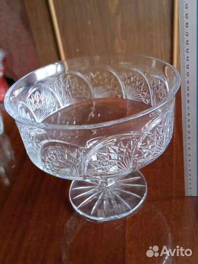 Хрустальная конфетница СССР