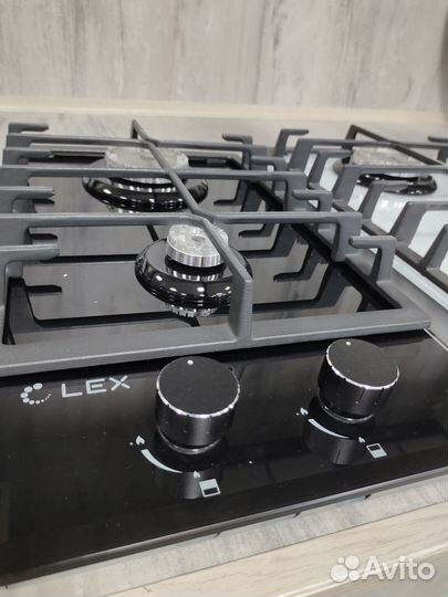 Варочная поверхность газовая LEX,стекло,Турция