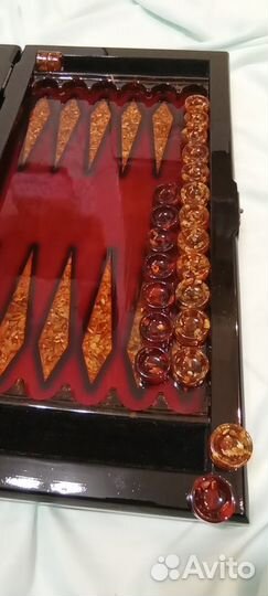 Нарды из янтаря