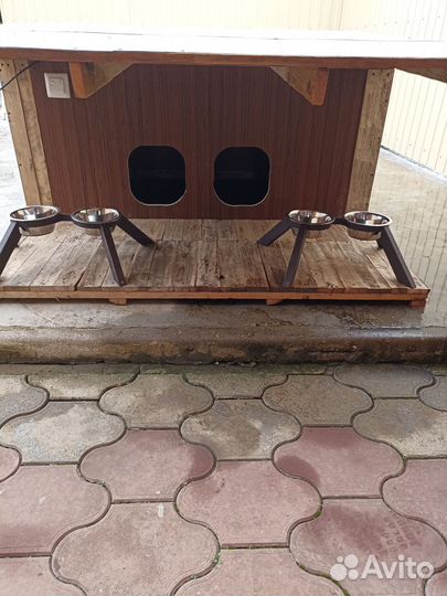 Будка для 2-х собак утепленная