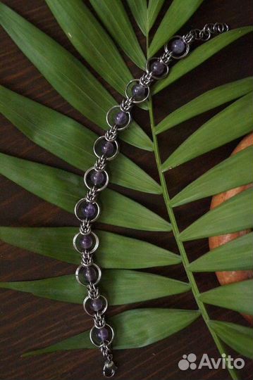 Браслет с аметистом