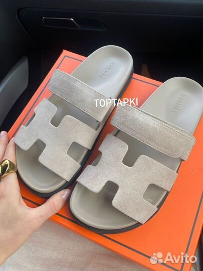 Шлепки hermes chypre