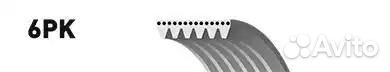 Поликлиновый ремень привода вспомогательных агрегатов micro-v gates 6pk2285 для а/м opel frontera, m