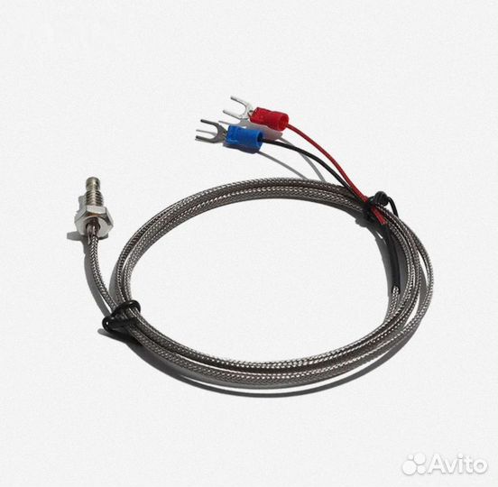 Термопара тип K М6 резьба 3 метра 0 +600 град 10шт