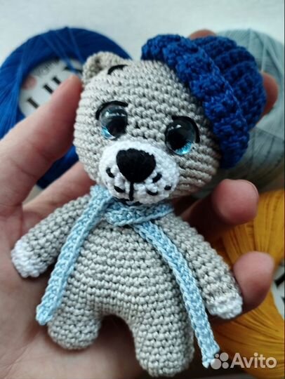 Вязаный котик ручная работа