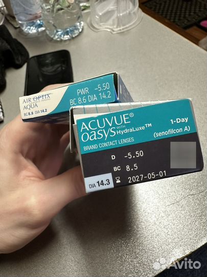 Линзы контактные