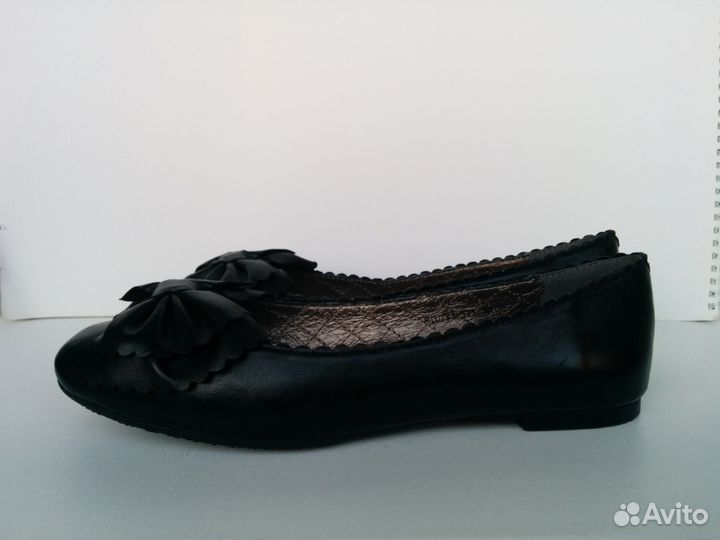 Туфли кожаные черные