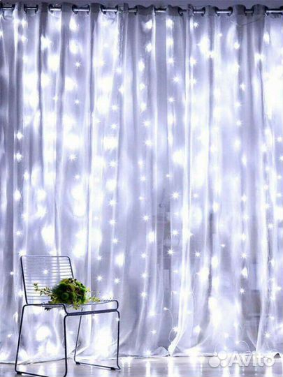 Гирлянда штора. Занавес