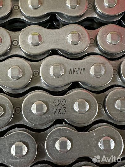 Цепь сальниковая DID 520 VX3 116 звеньев с замком