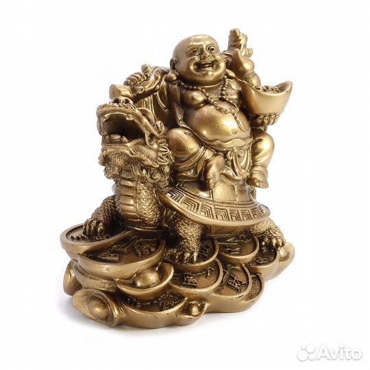 Будда Хотэй на Драконе-Черепахе - статуэтка RU*012