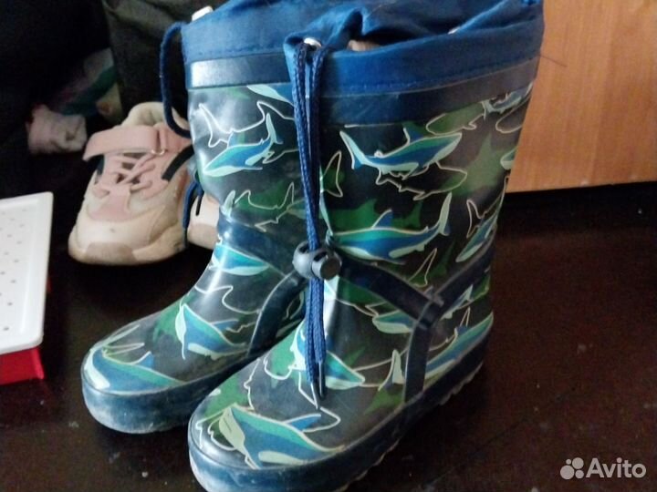 Детские резиновые сапоги 24 размер для мальчика