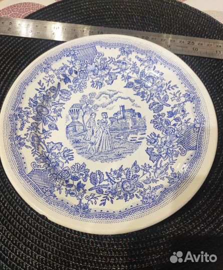 Тарелка зик Конаково, Буди фаянс фарфор,тортница