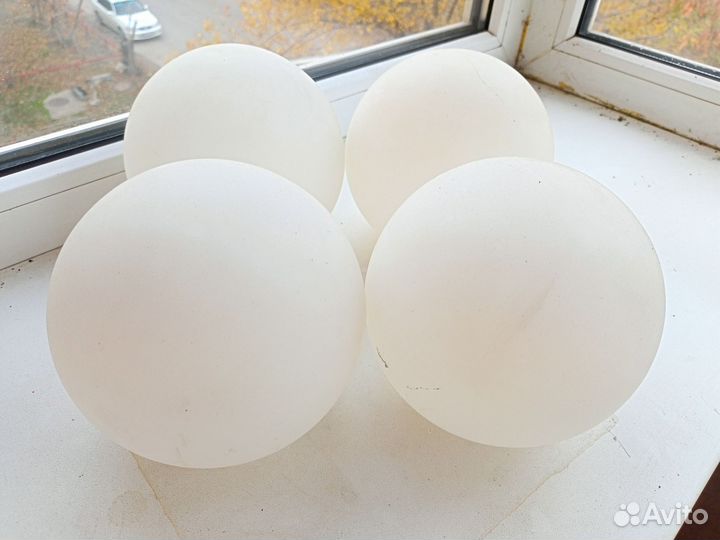 Плафоны для люстры 4 штуки,матовые