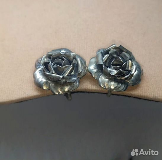 Клипсы винт - Серебро 925 - Винтаж