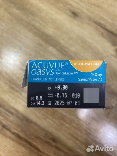 Линзы контактные acuvue oasys for astigmatism