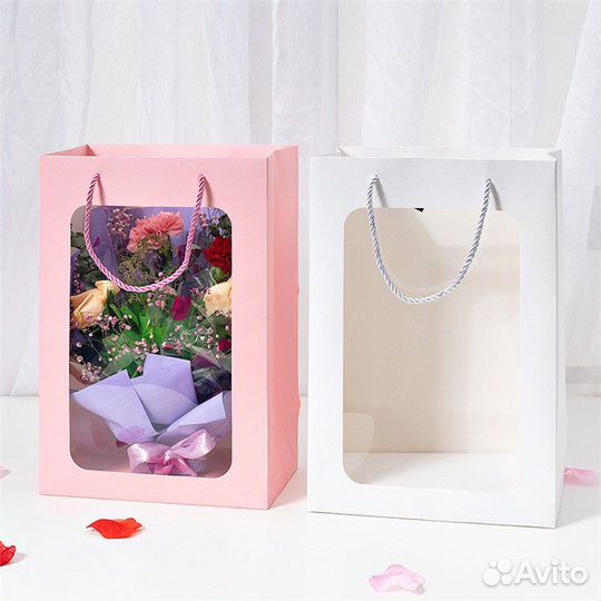 Пакет подарочный для цветов и подарков