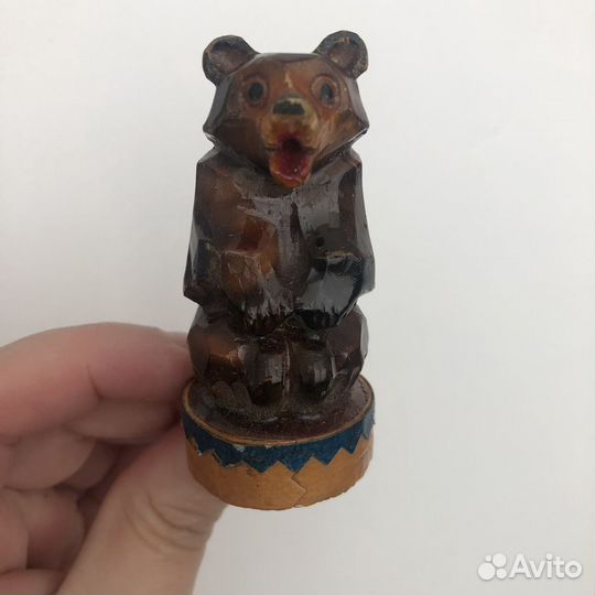 Пробка «Медведь» СССР дерево