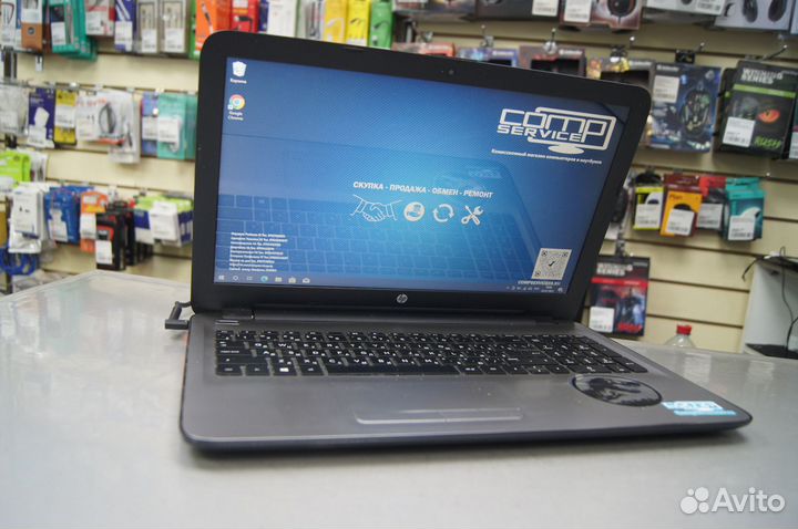 Ноутбук HP 15 4 ядра 4gb SSD 120gb