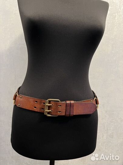 Ремень massimo dutti натуральная кожа Италия S