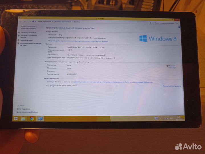 Планшет на windows 8