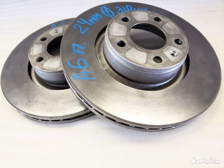 Диски тормозные Audi A6 C6 Передний К.Т 2.4 BDW