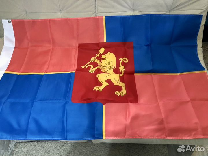 Флаг Красноярска и Края 60х90 и 145х90 см