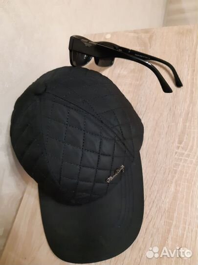 Кепка бейсболка стеганная новая с очками