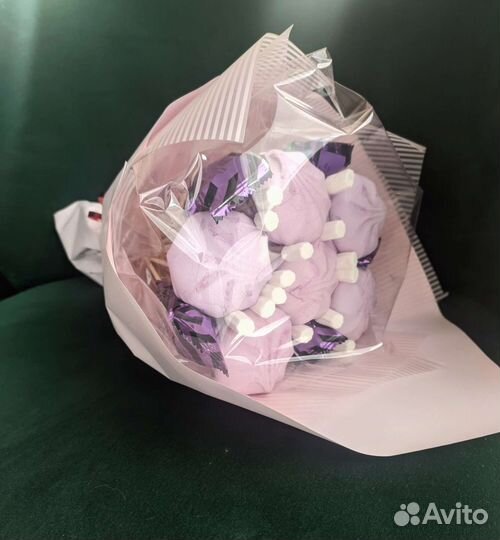 Съедобные букеты из зефира