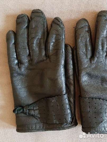 Перчатки женские кожаные