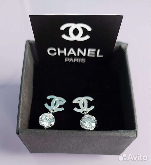 Серьги chanel