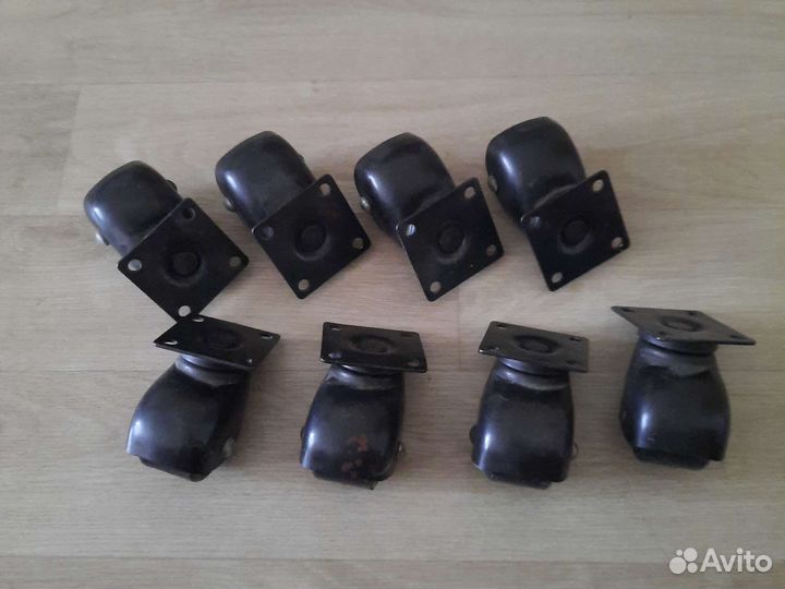 Ролики мебельные для кресел с нагрузкой 100 кг