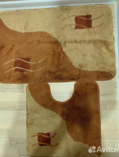 Коврики для ванной и туалета с вырезом