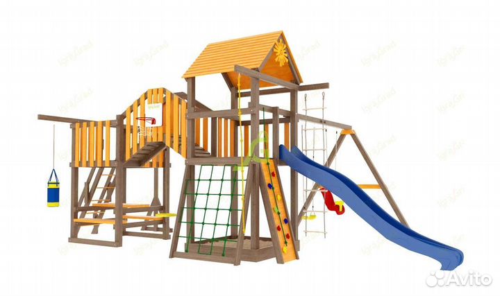 Игровая площадка для дачи Панда Фани Мостик