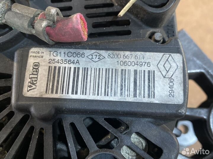 Генератор TG11C066 Renault 1.5dci К9К