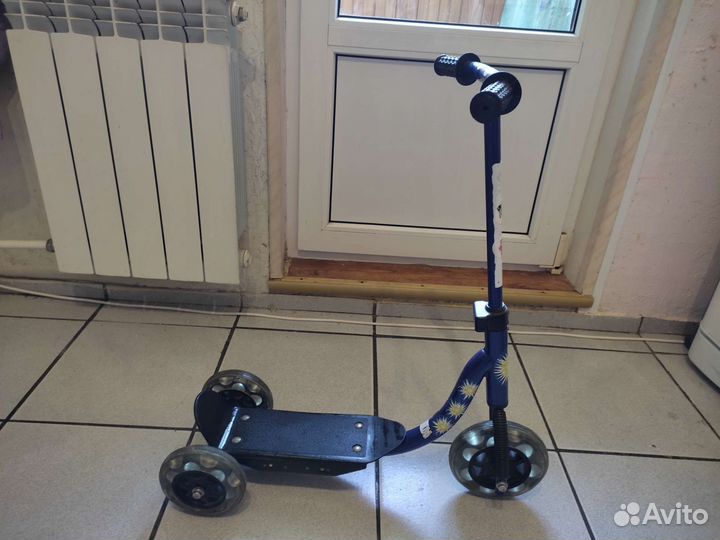 Самокат детский трехколесный бу