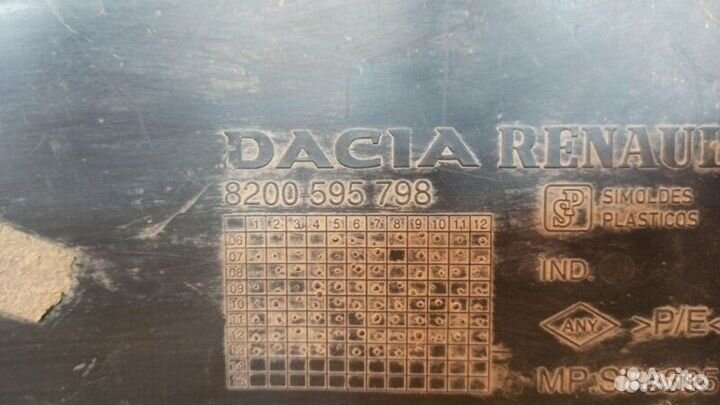 Пыльник двигателя передний левый Renault Logan