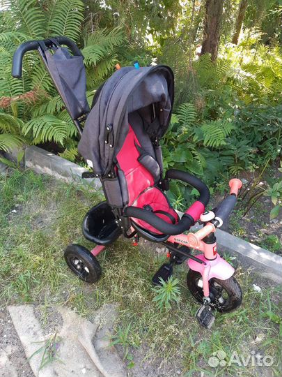 Детский велосипед с родительской ручкой